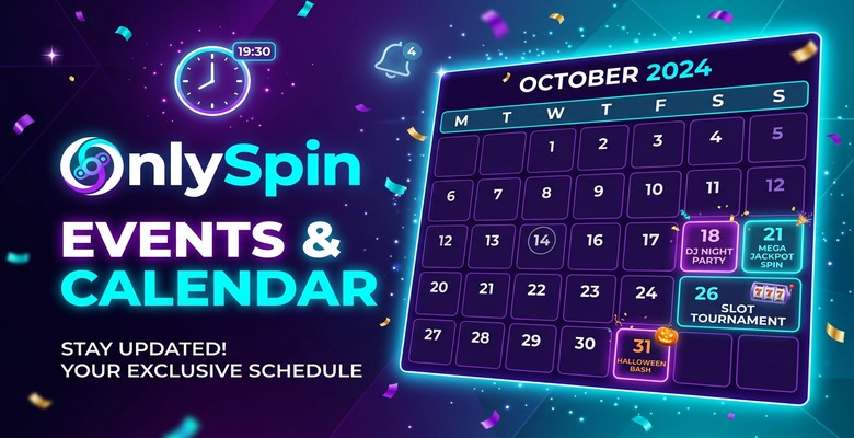 OnlySpin Nisan etkinlik takvimi ve canlı modlar